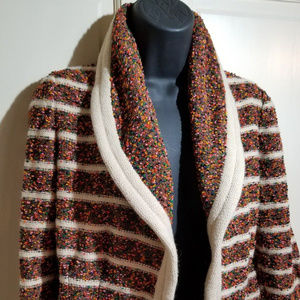 Vintage Gino Paoli Italy Sweater Brown Cream Sz M